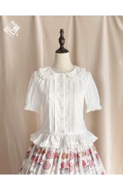 Miss Point Parfait Strawberry Tea Blouse(Reservation/Full Payment Without Shipping)